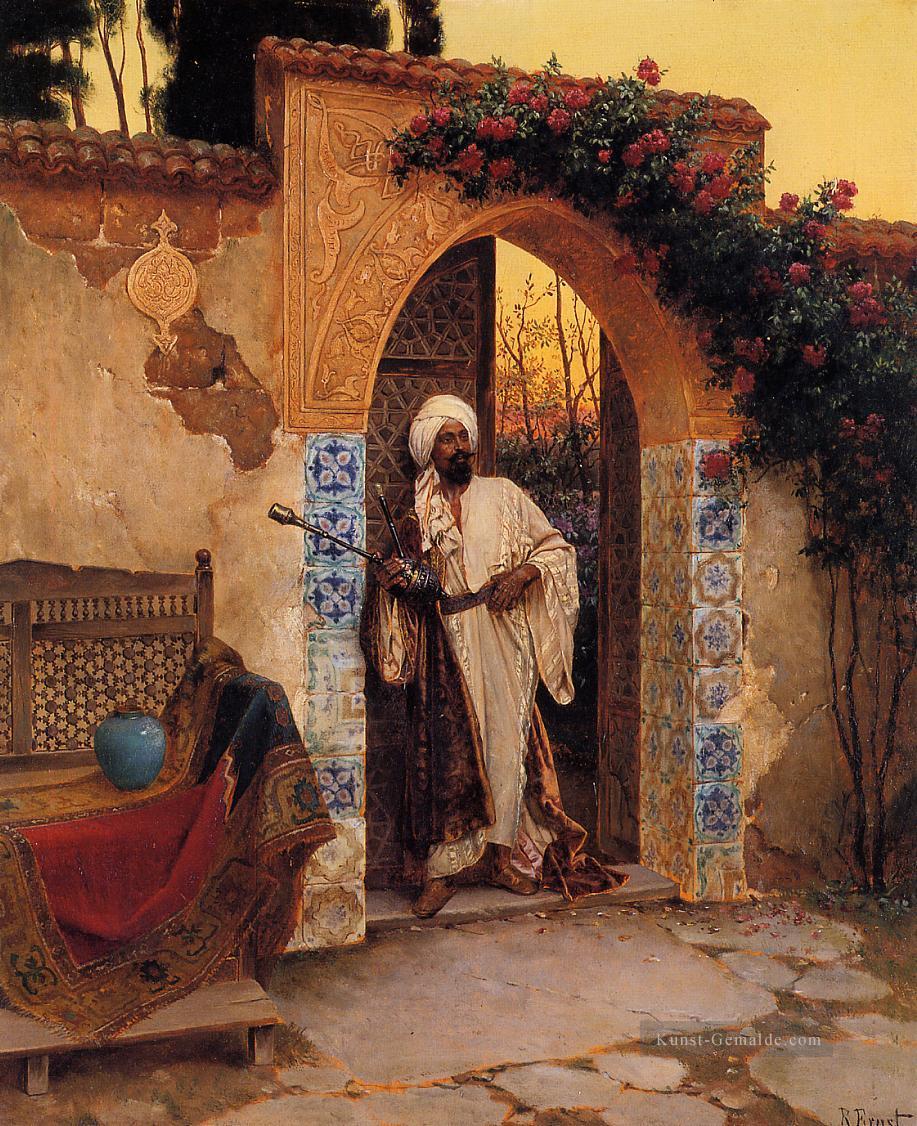 am Eingang Araber Maler Rudolf Ernst Ölgemälde